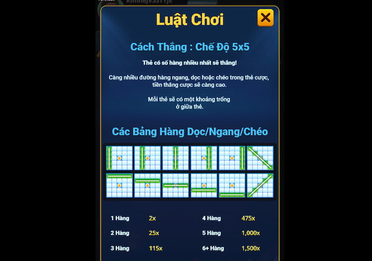 Cuộn Bingo 5x5