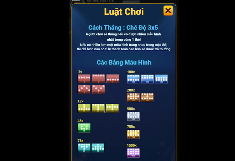 Trả thưởng cuộn Bingo