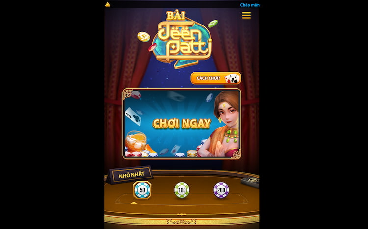 Giao diện Teen Patti