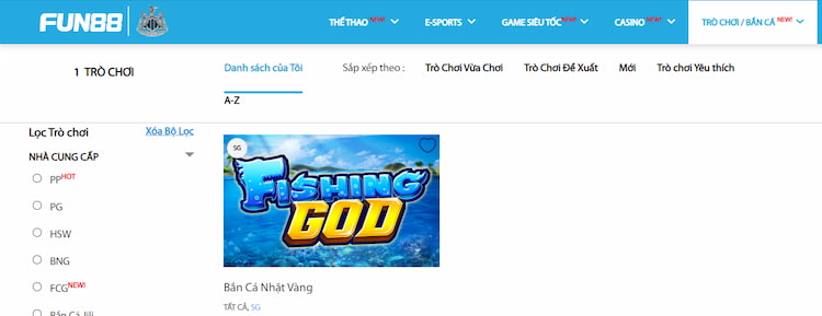 Chọn game bắn cá nhặt vàng